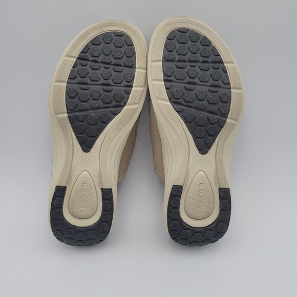 Aravon Beaumont Peep Dove Slides Womens Size 7B Comfort Sandals CH1993 - Picture 9 of 10